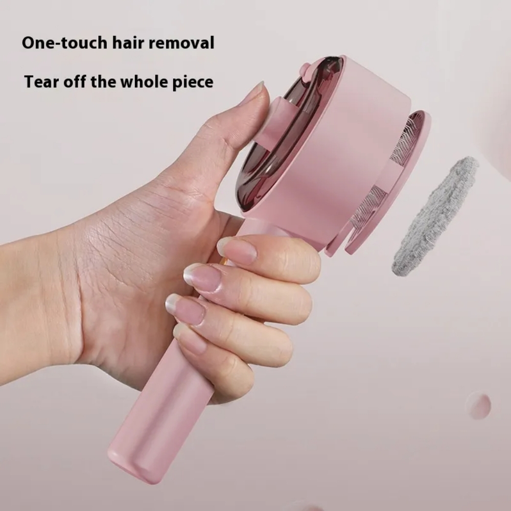 Dog and cat hair remover white and pink